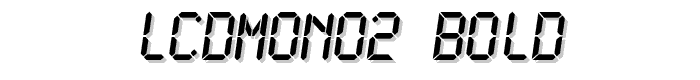 LCDMono2 Bold font